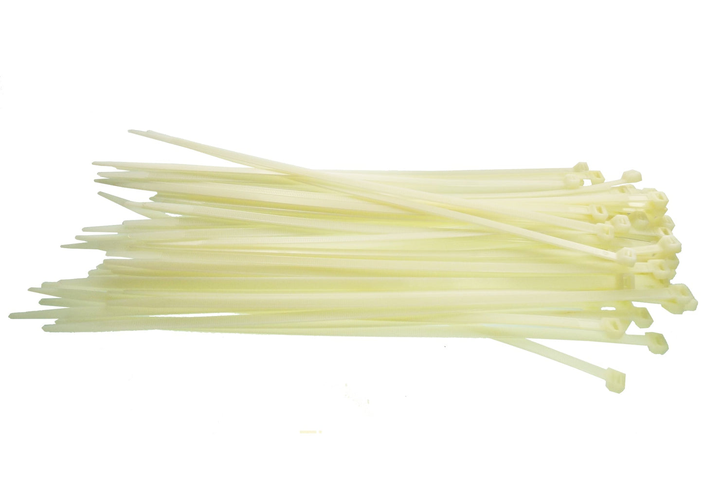 Cable ties bundle in neutral shade, 4.8mm x 400mm, 100-pack